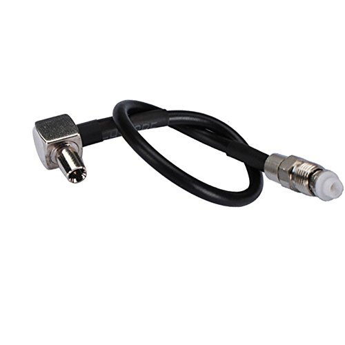 6 inch Rf Connector Fme Female Straight to Ts9 Male Right Angle Assembly Extension Coaxial Cable RG174 15cm for Wireless Antenna Ships From USA