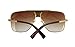 GAMT Retro Square Sunglasses Hipster Metal Big Frame Men Outdoor Sports Eyewear Gold-brown