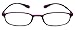 Calabria 718 Flexie Oval Reading Glasses Men/Women Bendable Single Power Readers Flexible Lightweight Durable TR 90 Frame
