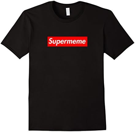 Mens Supermeme - Funny Parody T-Shirt Medium Black