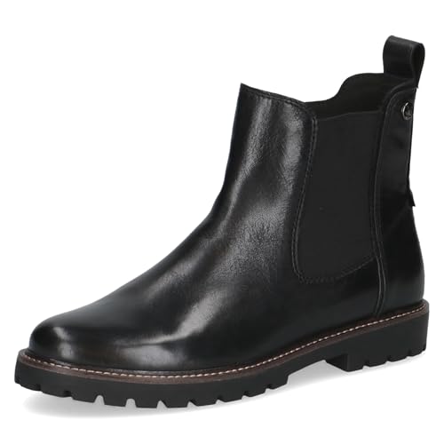CAPRICE Women's ankle boots with zipper removable insole, Black (Black Nappa), 6.5 UK
