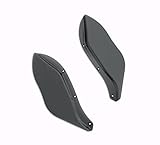 Black Side Wing Windshield Air Deflector Windscreen For Harley Touring FLHR FLHT FLHX 1996-2013