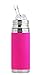 Pura Kiki 9oz/260 ml Stainless Steel Insulated Bottle w/Silicone Straw & Sleeve, 100% Plastic-Free, MadeSafe Certified, 100% Medical-Grade Silicone Straw for Kids, Toddlers, Babies & Infant – Pink