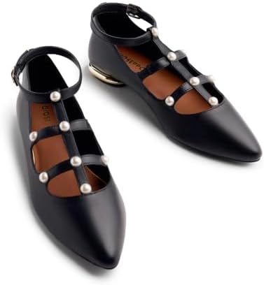 Damen Motley Mary Jane Schuh, Schwarz, 37 EU