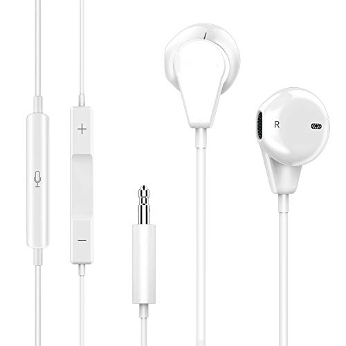 2-Pack Earphones with Microphone, Noise Cancelling Headphones with Volume Control, Running Earbuds for Android Headset
