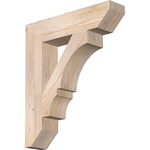 5 1/2"W x 26"D x 30"H Balboa Slat Smooth Bracket, Douglas Fir