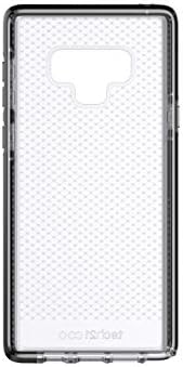 Tech21 Protective Samsung Galaxy Note 9 Case Thin Patterned Back Cover with FlexShock - Evo Check - Smokey Black