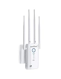 Goodland AC1200 Extensor de alcance WiFi   1200 Mbps 2,4 5 Ghz Dual Band Wi Fi señal Booster   repetidor router inalámbrico punto de acceso para Smart Home y dispositivos Alexa, fácil configuración