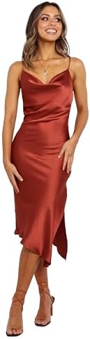 nadia one shoulder satin maxi dress Petal and Pup Women's Nadia One Shoulder Maxi Dress - Black