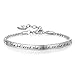 2020 Graduation Gift for Her “She Believed She Could So She Did” Inspirational Gift Friendship Bracelets for Women (Silver)