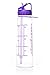 babyneü Pregnancy Gift Time Marked Water Bottle with Motivational Quote, weekly timeline stickers. Designed to help you reach your Daily Water Intake Goals. BPA-Free, straw,carry loop(BABS Purple)