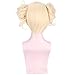 NEWNESS Cosplay Wig Short Blonde Ponytail Synthetic Anime Wig for My Hero Academia Himiko Toga
