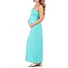 Women's Strapless Maxi Tube Maternity Dress with Pockets by Rags and Couture