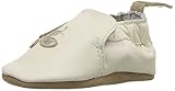 Robeez Girls' Soft Soles Crib Shoe, Bee-Crème, 6-12 Months M US Infant