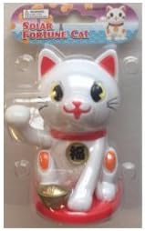 Solar Dancing Fortune Cat (White) by Solar Cat