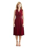 Simple Retro Women's 1950s Vintage V-neck Bridesmaid Party Dress
