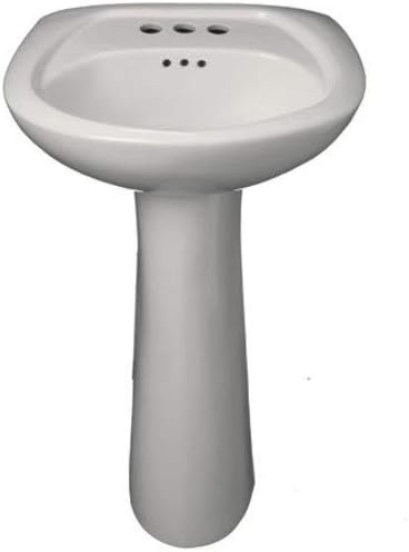Proflo Pf5004wh 20 3 Hole Centerset Lavatory Pedestal Sink Only