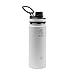 Takeya Originals 18 oz Vacuum Insulated Stainless Steel Water Bottle with Spout Lid, White