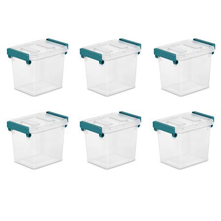 STERILITE 2.5 Qt Modular Latch Box, Teal Sachet (Available in Case of 6 or Single Unit)