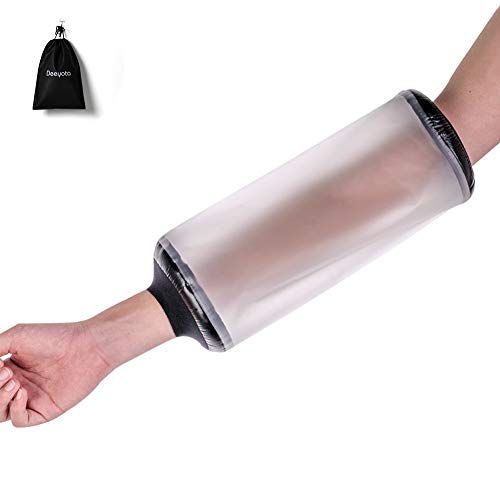 Deeyota ギプス 防水カバー 防水プロテクター 繰り返し使える 包帯 を濡らさないシャワー 用大人 肘カバー介護用 便利グッツ 包帯創傷保護 大人用 入浴カバー M 25 29cm