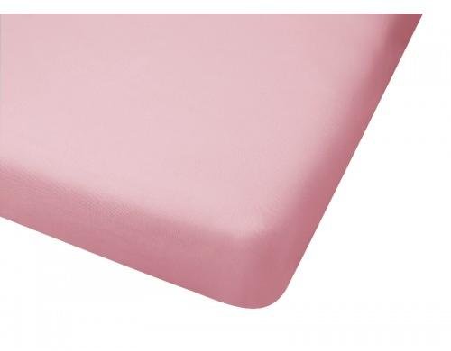 Big oshi jersey knit 100% cotton fitted crib sheet, pink