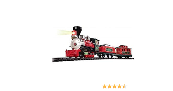 Amazon Com North Pole Express Christmas Train Set G Gauge Large By Ez Tec Toys Games
