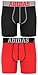 adidas Youth Kids-Boy's Sport Performance Climalite® Boxer Brief Underwear (2-Pack), Black/Grey Sld Red/Black, MEDIUM