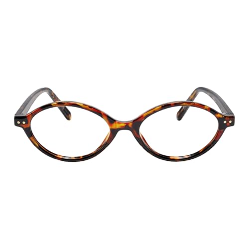 TIJN Olisa Blue Light Blocking Glasses for Women Men,Oval Glasses Frame Bluelight Glasses for Gaming/Computer/Screen