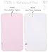 Baby-To-Love Portable Changing Pad, Girl Changing Pad Liners Pink, Baby Girl Burp Cloths (Pink Heart, Bundle)