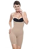 Franato Women's Firm Control Slimming Bodysuit Shapewear, Beige, Large,Beige,Large