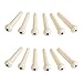 Simtyso 12pcs Ivory Acoustic Guitar ABS Plastic Bridge Pins