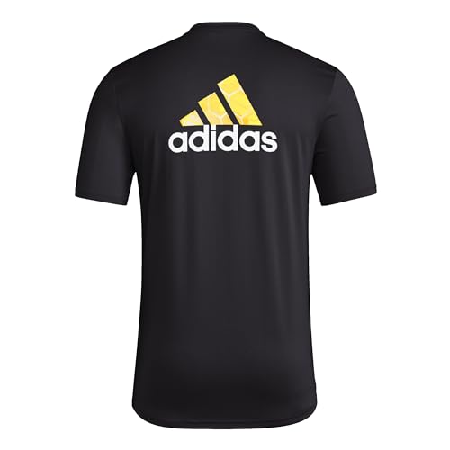 ADIDAS MEN’S SIZE CREW MLS SHORT SLEEVE T-SHIRT, BLACK COLUMBUS, LARGE TALL