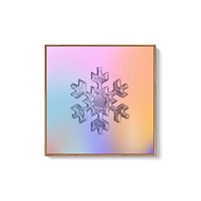 Framed Canvas Wall Art for Living Room, Bedroom Snowflake Theme Canvas Prints for Home Decoration Ready to Hang - 16x16 inches