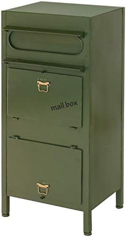ヤマソロ ポスト 置き型 おしゃれ スタンドポスト 大型ポスト グリーン カレブ 宅配ボックス 供え 73 813