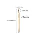 Lip Brush, Retractable Lip Brush with Cap Portable Applicators for Lipstick Lip Gloss Professional Natural Bristles Makeup Brush Tool (Gold)