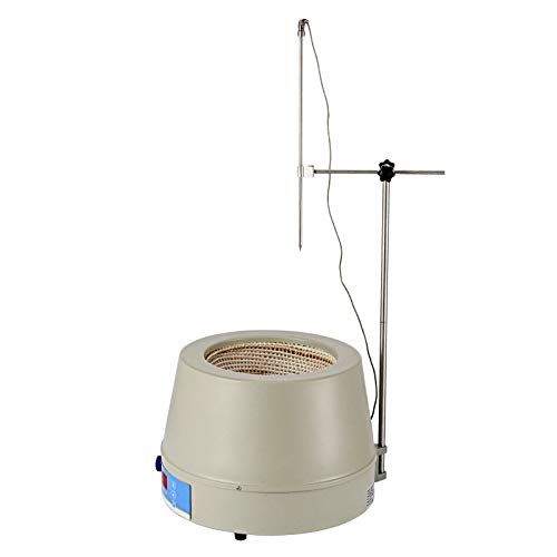 Happybuy Magnetic Stirrer 1400RPM Magnetic Mixer 1000ml Magnetic Stirrer Hot Plate 350W Magnetic Heating Mantle Digital Display Magnetic Stirrer Round Bottom