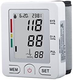 VALLENN Portable Wrist Blood Pressure Monitor FDA Approved with Large Display, Two User Modes, Adjustable Wrist Cuff,IHB Indicator and 90 Memory Recall [2017 NEW VERSION] (white)