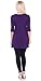 Popana Women's Tunics With Pockets - Loose Fit Round Neck Tunic Top to Wear With Leggings - Made In USA X-Large Eggplant