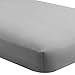 Bare Home Fitted Bottom Sheet Twin Size - Premium 1800 Microfiber - Ultra-Soft Hotel Luxury - Deep Pocket - Durable and Long Lasting (Twin, Light Grey)