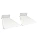 Metal Invisible Concealed Bookshelf Set of 2 (White)