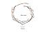 Crystalline Azuria Multi Strand Rose Gold Bracelet with Simulated White Pearls 18K Rose Gold Plated bracelet for Women