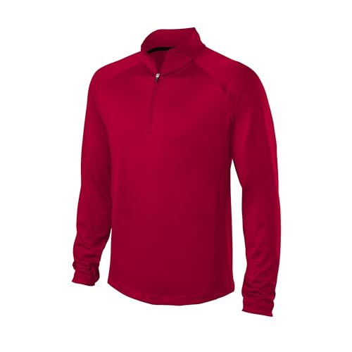 EvoShield Men's Standard Midweight Quarter Zip, Scarlet