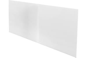 GARVALON Acrylic Lamp Shade Diffuser Panel 200x400x1mm, Semi- Milky White Light Diffuser Sheet for Pendant