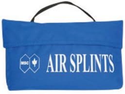 Junkin 18 1/2" X 11 1/2" Vinyl Zipper Type Full Arm Inflatable Air Splint with Twist Type Air Valve 1/EA