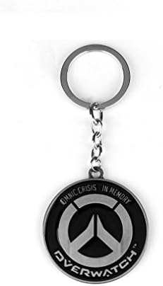 GALIGEIGEI Overwatch Alloy Key chain, Figure Keychain (Silvery)
