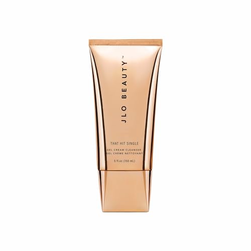 JLO Beauty That Hit Single Face Wash Cream, Antioxidant Rich Gel Cleanser & Makeup Remover Skin Care Formula Gentle Pore Cleansing Daily Facial Cleanser to Support Smooth, Radiant Skin, 5 Oz
