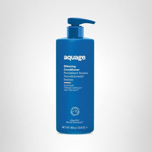 AQUAGE SEAEXTEND SILKENING CONDITIONER, IMPROVES MANAGEABILITY AND PREPARES HAIR FOR SLEEK, SMOOTH STYLING WITH FRIZZ-FREE RESULTS, 33.8 OZ