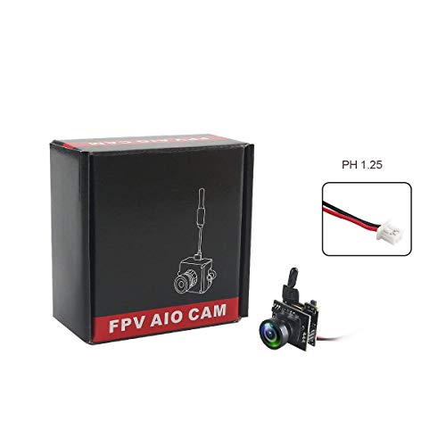 Mini FPV Camera 5.8G 25mW 40CH VTX 800TVL CMOS NTSC/PAL Video Transmitter for Micro FPV Multicopter Racing Drone Like Tiny Whoop Blade Inductrix