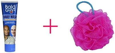 Bald Guyz Daily Wash (2pc AND Razz Gentle Mini Net Sponge - BUNDLE)