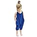 Franterd Baby Girls Straps Rompers, Kid Jumpsuits Piece Pants Clothing (Blue, 2T)